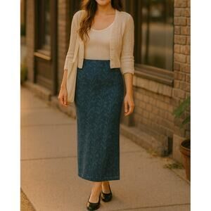 Vintage Maxi Skirt 100% Lyocell Practical Magic Phoebe Buffett from Friends- 8